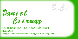 daniel csirmaz business card